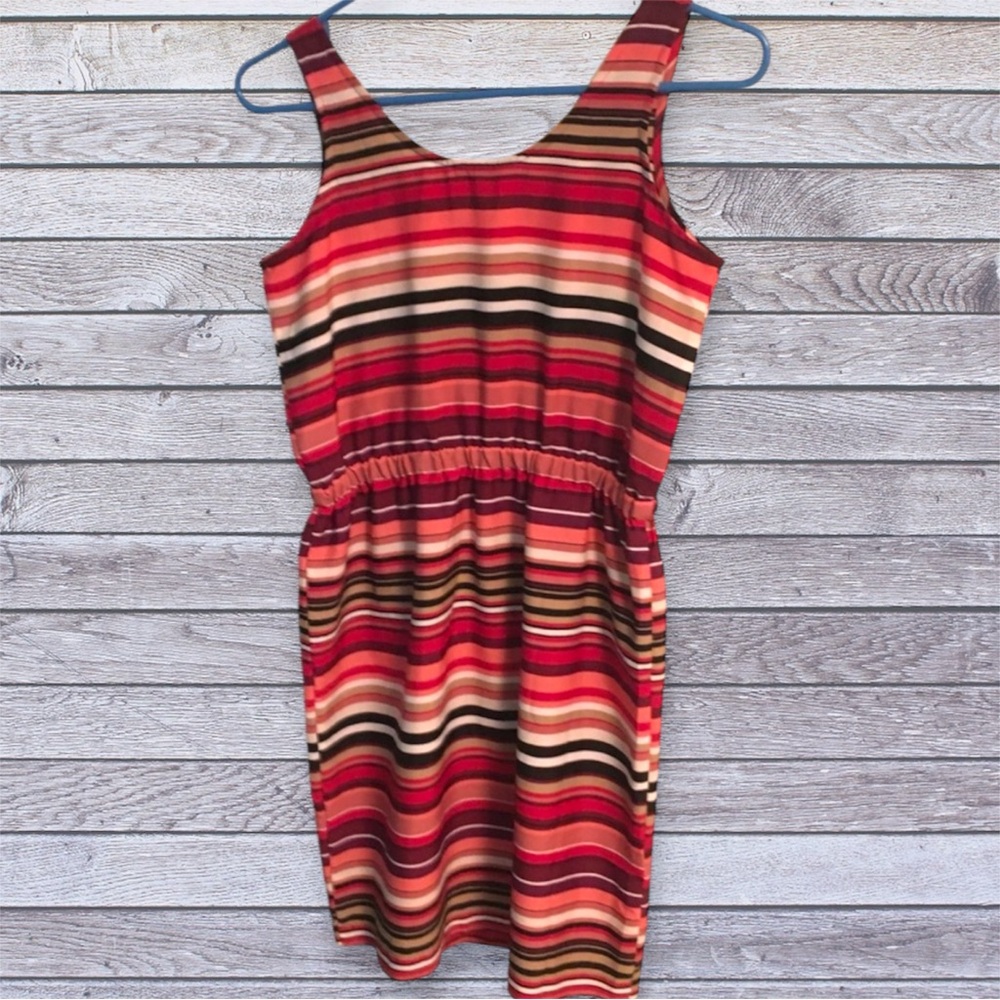 Loft petites striped dress size zero